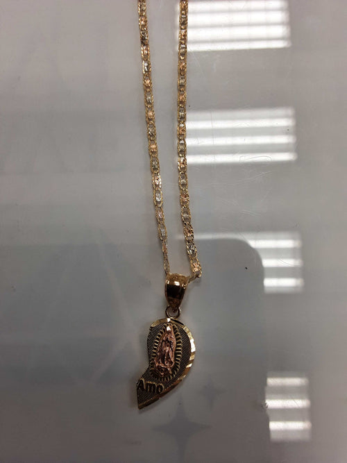 Chain - Tricolor Gold 14k (.585) 3.6 grams 20 inch