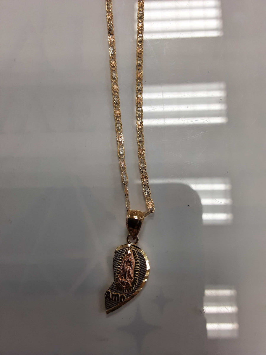 Chain - Tricolor Gold 14k (.585) 3.6 grams 20 inch