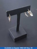 Bangle Earrings - White Gold 10k (.417) 2.3 grams