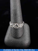 Women's Ring - Anniversary - White Gold 14k (.585) 5.8 grams Size 9.5