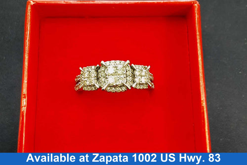 Women's Ring - White Gold 10k (.417) 5.2 grams Size 8.5