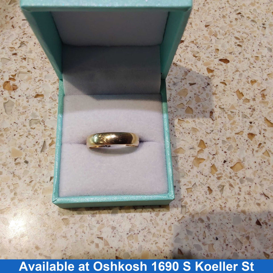 Ring - Wedding Band - Yellow Gold 14k (.585) 3.7 grams Size 8