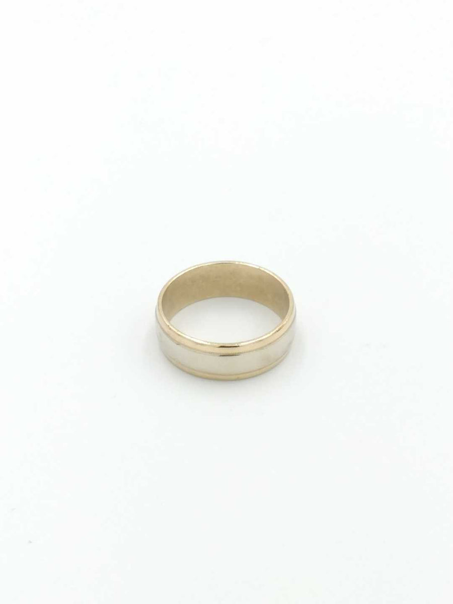 Ring - Wedding Band - White Gold 14k (.585) 7.1 grams Size 10