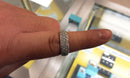 Women's Ring - Anniversary - White Gold 14k (.585) 6.4 grams Size 9.5