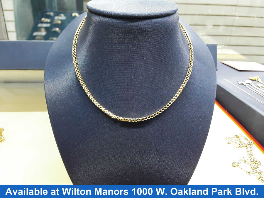 Fox Tail Chain - Yellow Gold 10k (.417) 5.9 grams 22 inch
