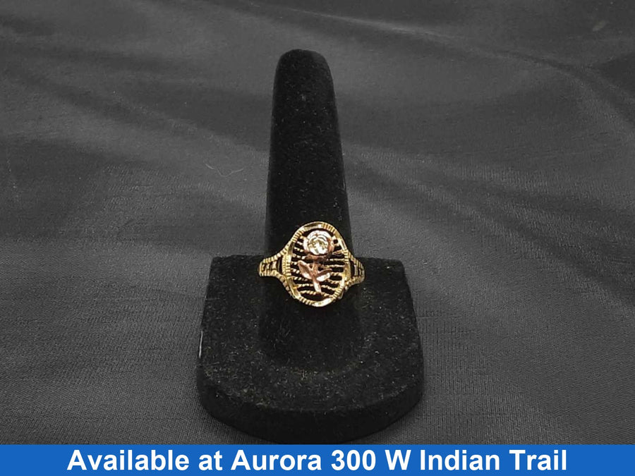 Women's Ring - Yellow Gold 10k (.417) 2.6 grams Size 7