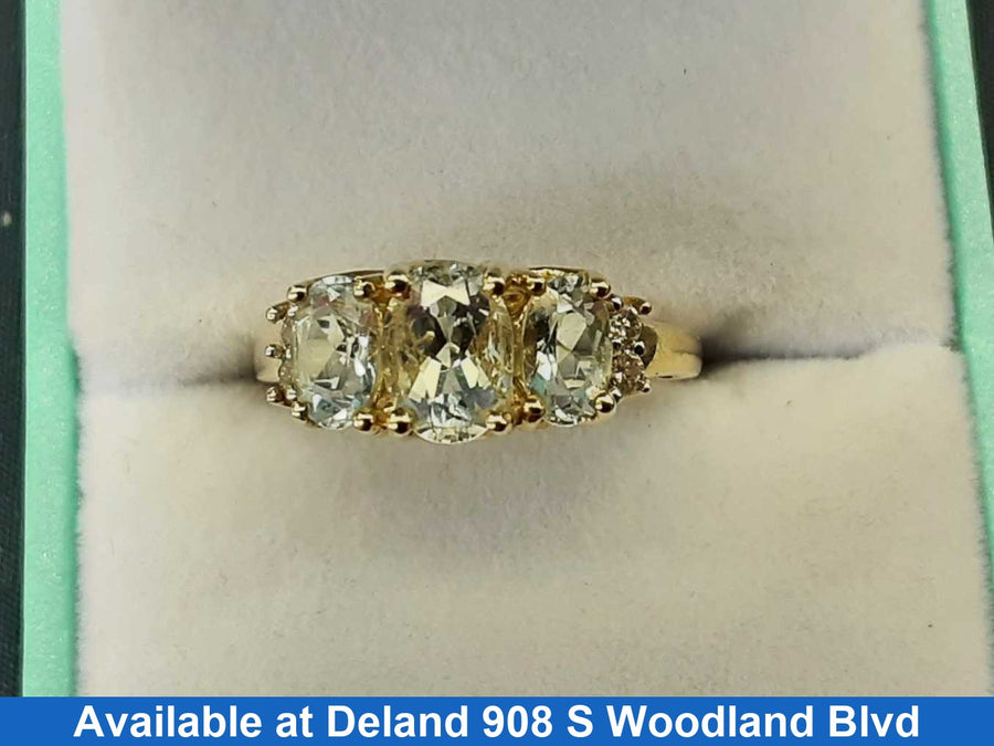 Women's Ring - Yellow Gold 10k (.417) 3 grams Size 8