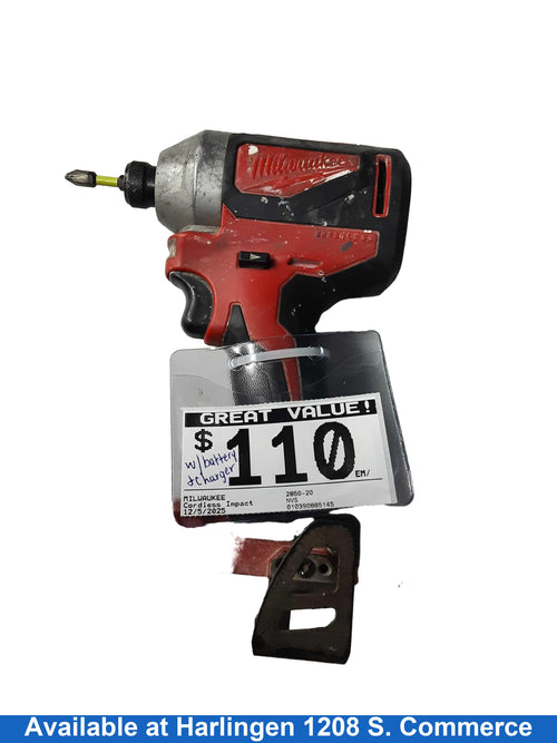 Milwaukee 2850-20 Red Cordless Impact Drill