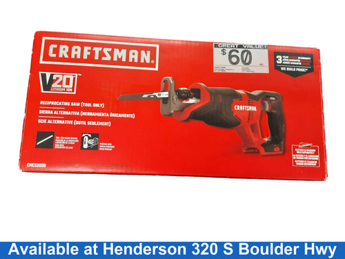 Craftsman Cmcs300 Red Cordless Reciprocating Saw