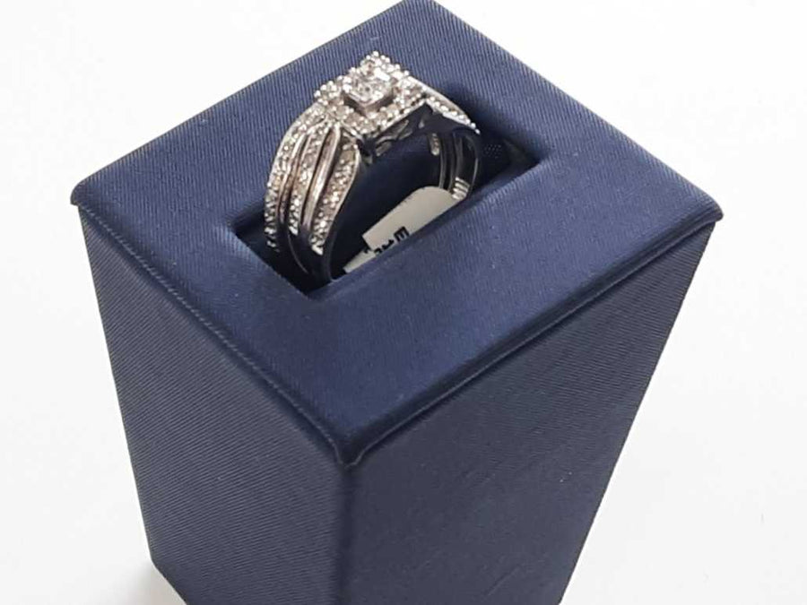 Diamond Engagement Set White Gold 10k Size 7