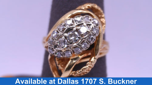 Women's Ring - Yellow Gold 14k (.585) 11.7 grams Size 9