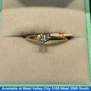 Women's Ring - Solitaire - White Gold 10k (.417) 1.9 grams Size 6