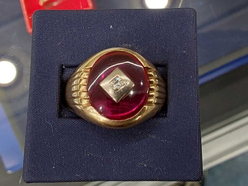 Men's Ring - Yellow Gold 10k (.417) 6.8 Grams Size 13