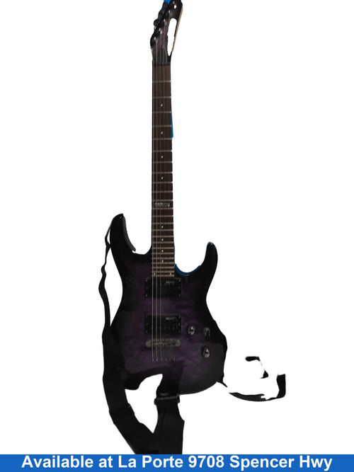 Esp Ltd Mh 100qmnt Purple Acoustic Classic Guitar
