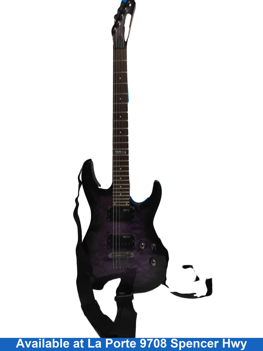 Esp Ltd Mh 100qmnt Purple Acoustic Classic Guitar