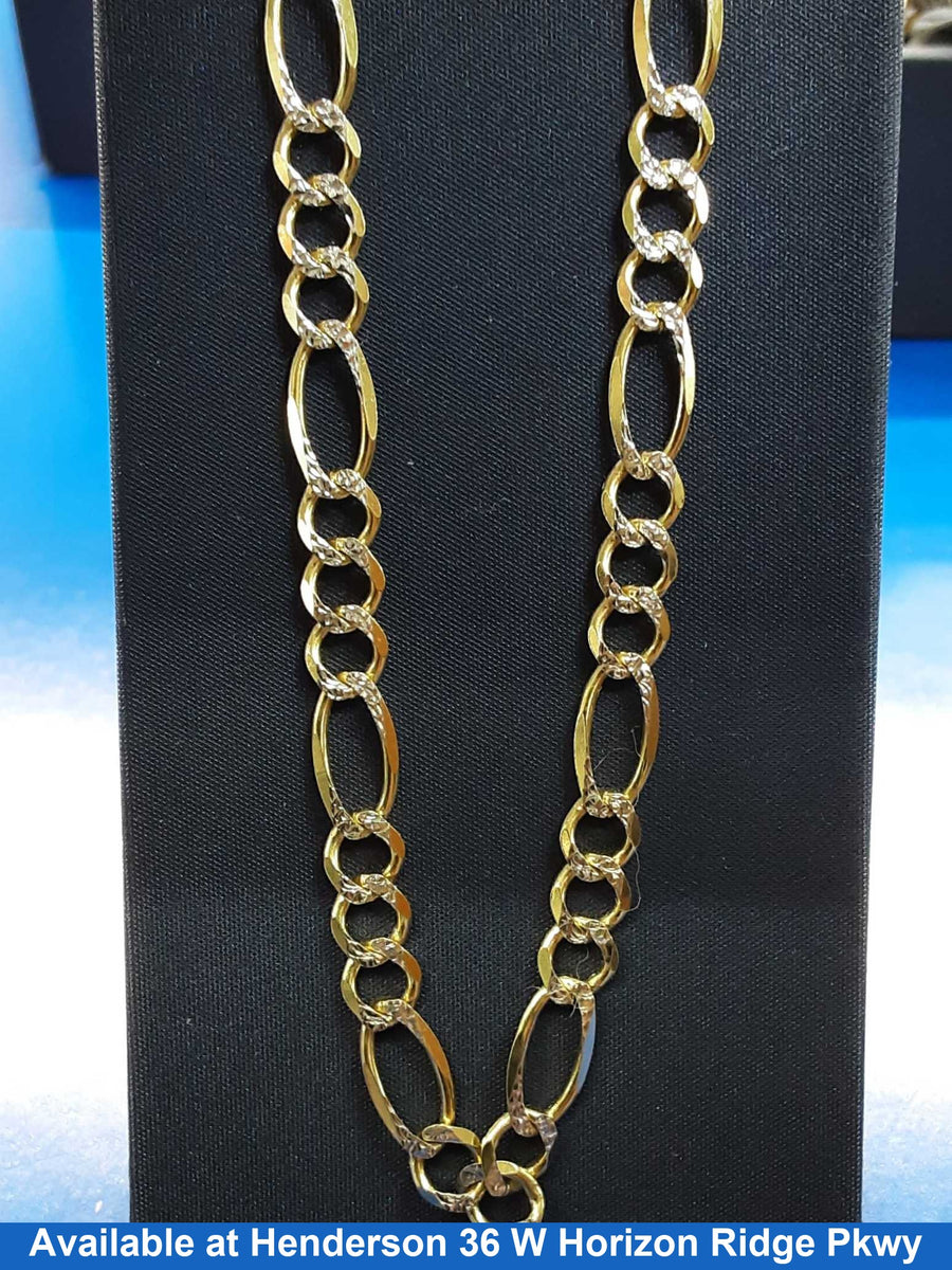 Figaro Chain - Yellow Gold 14k (.585) 17.4 grams 24 inch