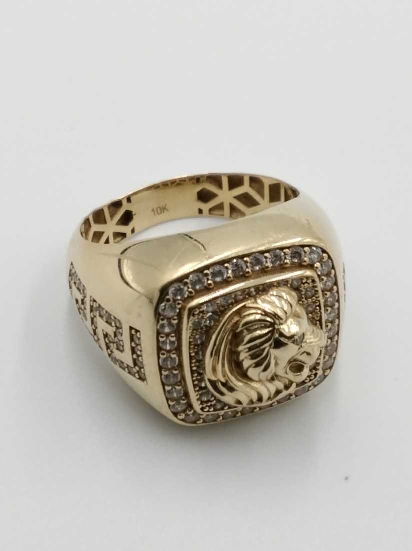 Men's Ring - Yellow Gold 10k (.417) 7.6 grams Size 9