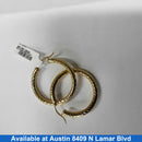 Bangle Earrings - Yellow Gold 10k (.417) 3.7 grams