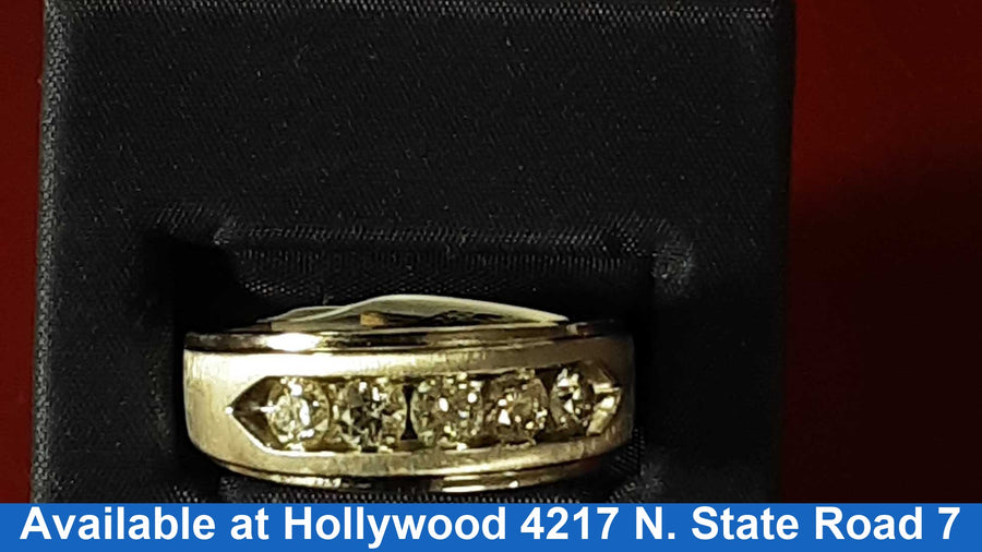 Ring - Wedding Band - White Gold 14k (.585) 5.9 grams Size 11