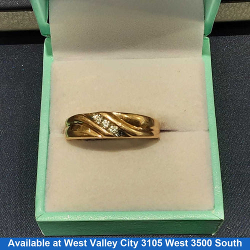 Ring - Wedding Band - Yellow Gold 10k (.417) 3.7 grams Size 20