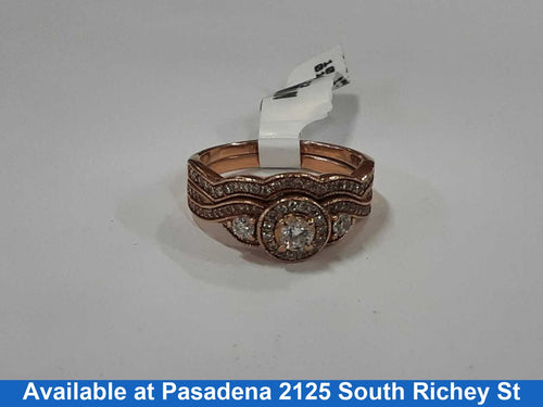 Women's Ring - Anniversary - Rose Gold 14k (.585) 5.3 grams Size 7