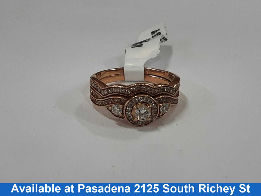 Women's Ring - Anniversary - Rose Gold 14k (.585) 5.3 grams Size 7