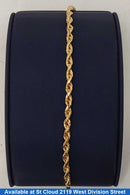 Rope Bracelet - Yellow Gold 10k (.417) 4.4 grams 9 inch