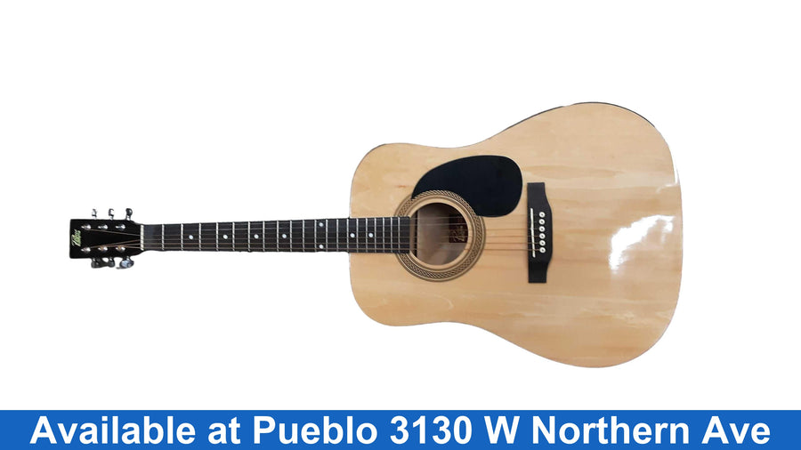 Rogue Dreadnought Beige / Tan Acoustic Classic Guitar