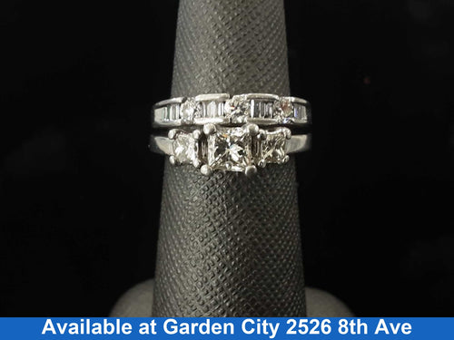 Ring - Engagement Set - Platinum 11.7 grams Size 6