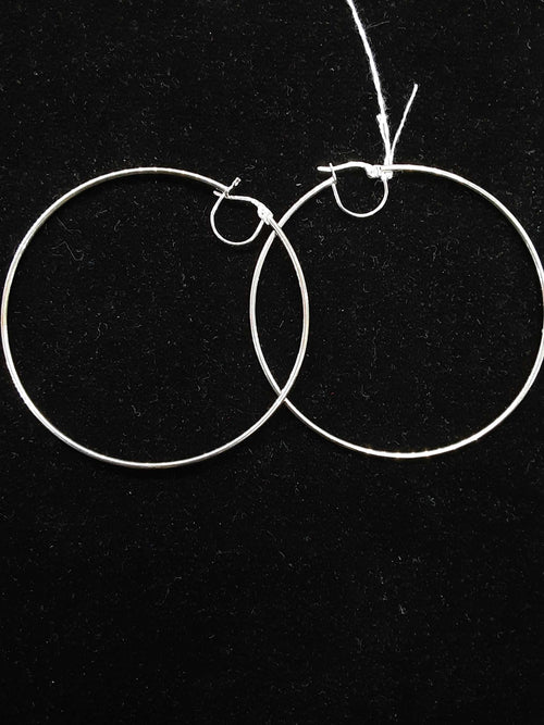Hoop Earrings - White Gold 14k (.585) 3.1 grams