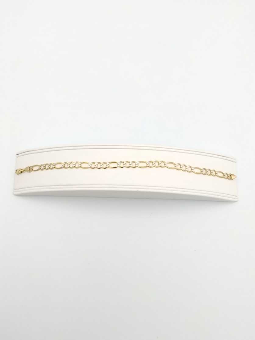 Figaro Bracelet - Yellow Gold 14k (.585) 7.8 grams 8 inch