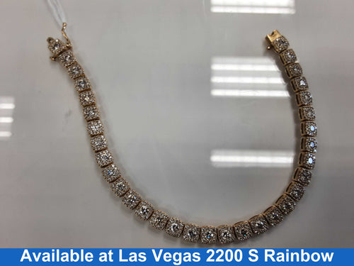 Tennis Bracelet - Yellow Gold 14k (.585) 14.7 grams 8 inch