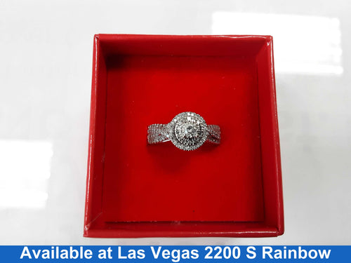 Ring - Wedding Set - White Gold 10k (.417) 3.9 grams Size 20