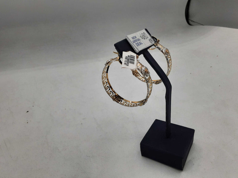 Hoop Earrings Yellow Gold 10k (.417) 14.3 grams