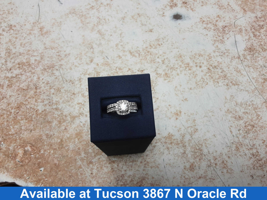 Women's Ring - White Gold 14k (.585) 6.5 grams Size 20