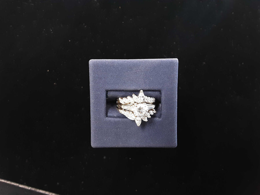 Ring - Wedding Band - White Gold 14k (.585) 6.8 grams Size 5