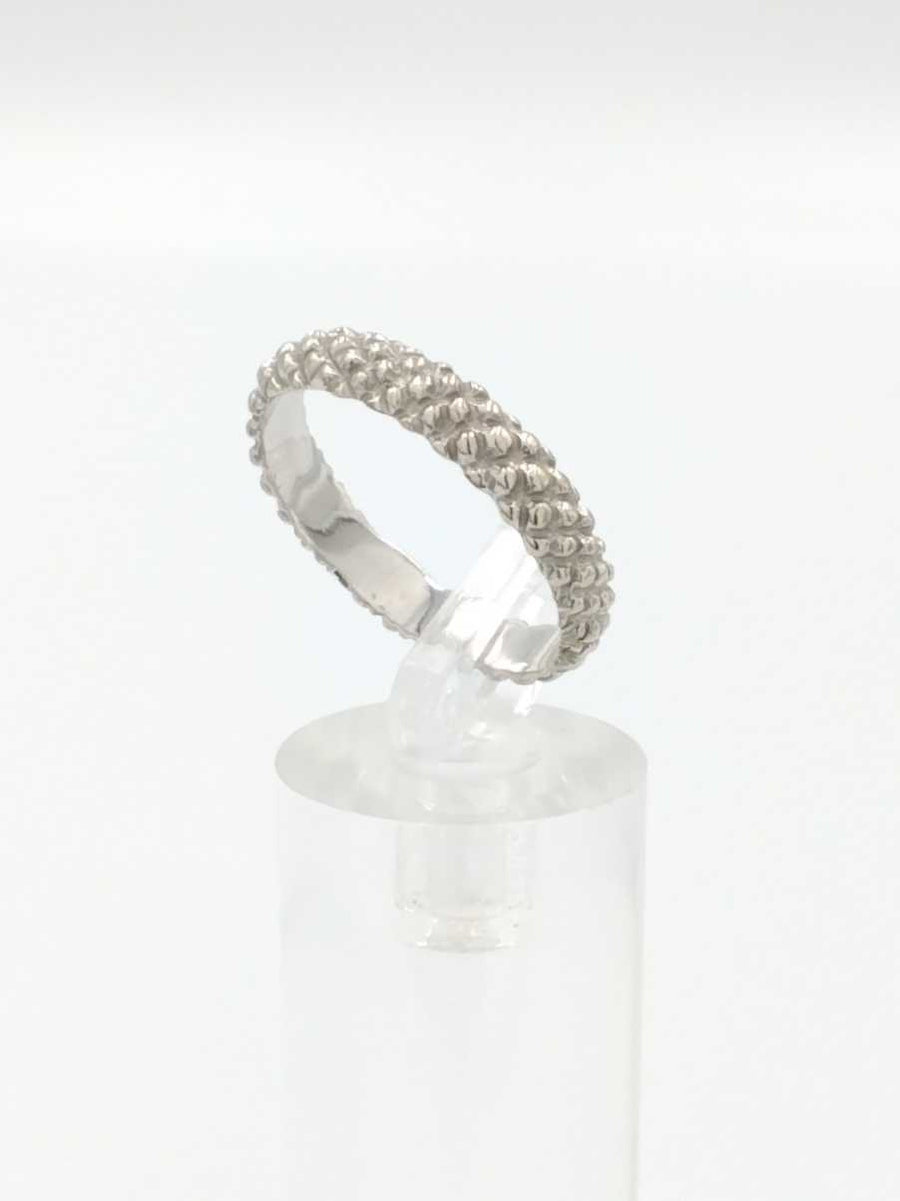 Ring - Wedding Band - White Gold 14k (.585) 3.4 grams Size 9