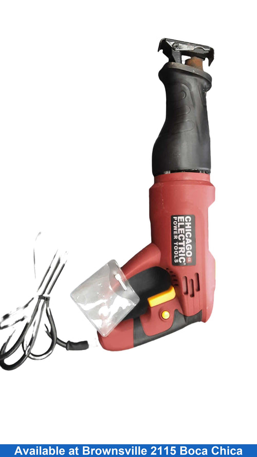Chicago Electric 62370 Red Corded Reciprocating Saw