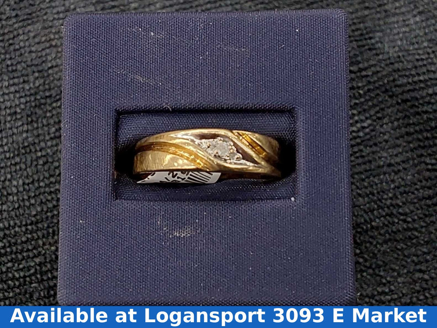 Ring - Wedding Band - Yellow Gold 10k (.417) 3.5 grams Size 9