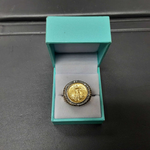 Men's Ring - Yellow Gold 14k (.585) 12.8 grams Size 7