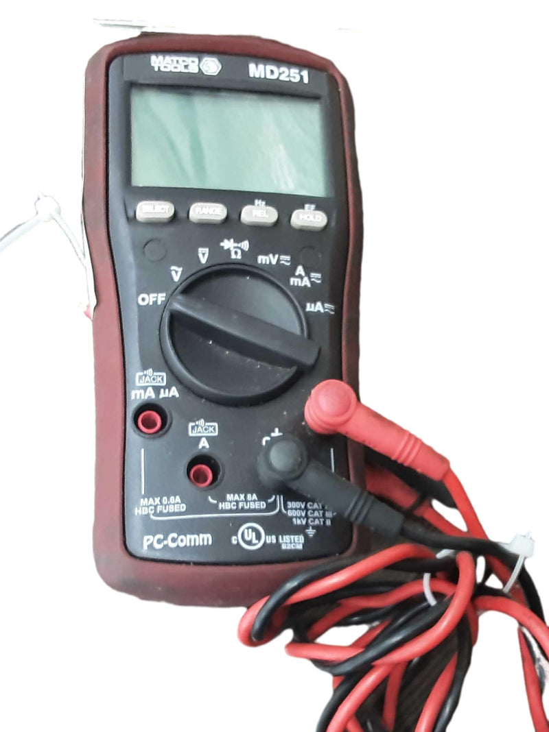Matco Md250 Red Electrical Testing Instrument