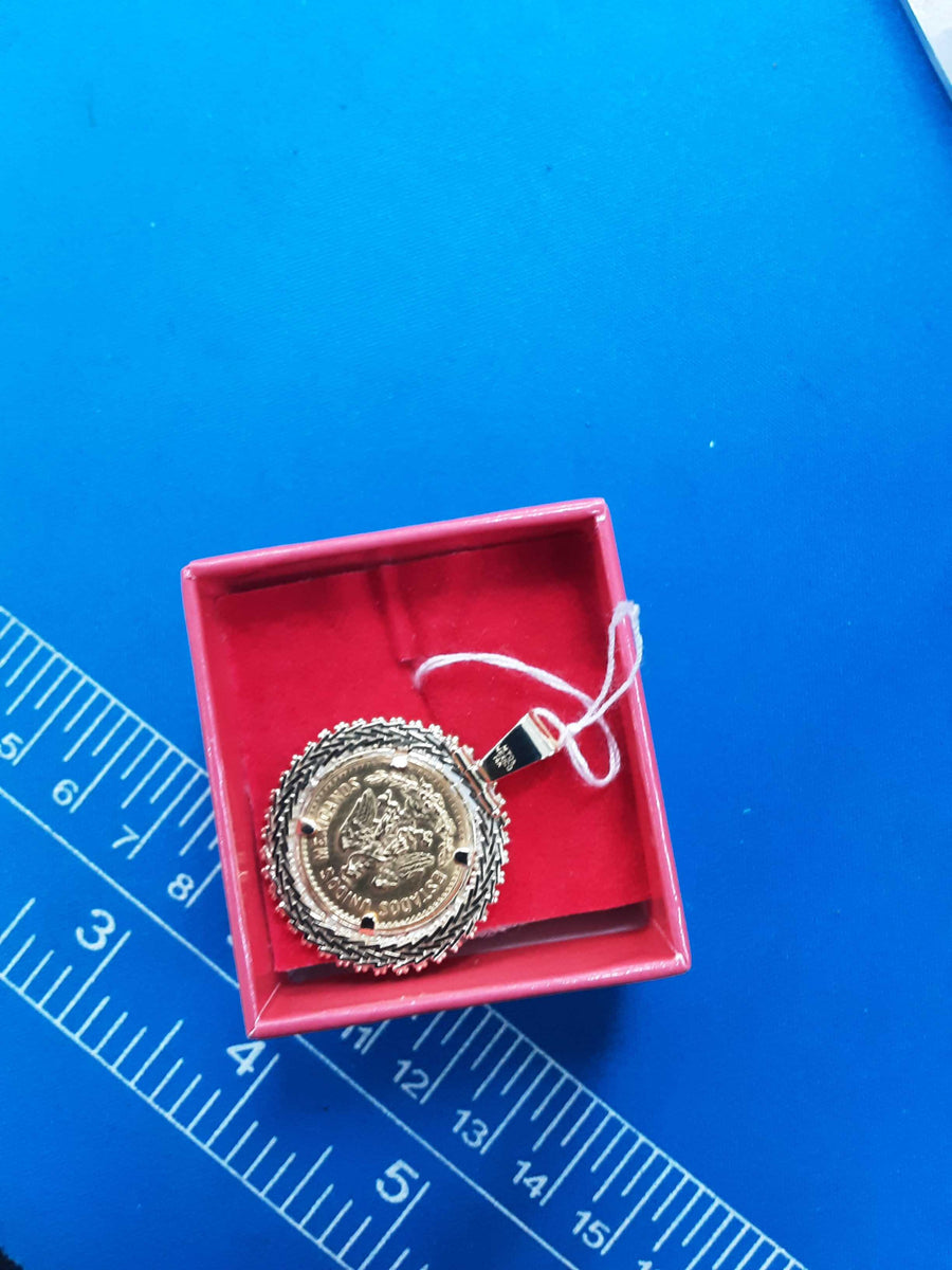 Coin Pendant - Yellow Gold 14k (.585) 8.7 grams