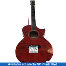 Laguna Lg4ce-tr Red Acoustic / Electric Classic Guitar