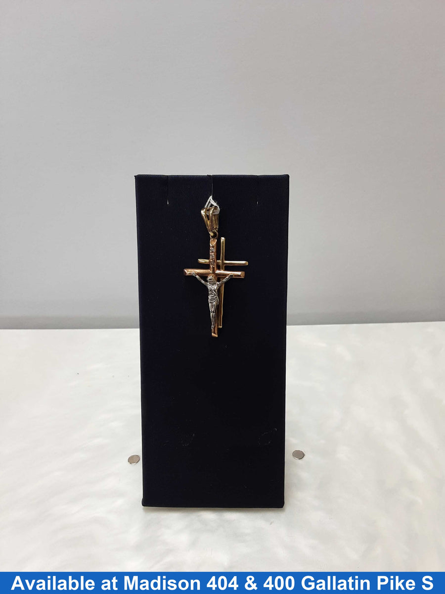 Religious Pendant - Tricolor Gold 14k (.585) 4.1 grams