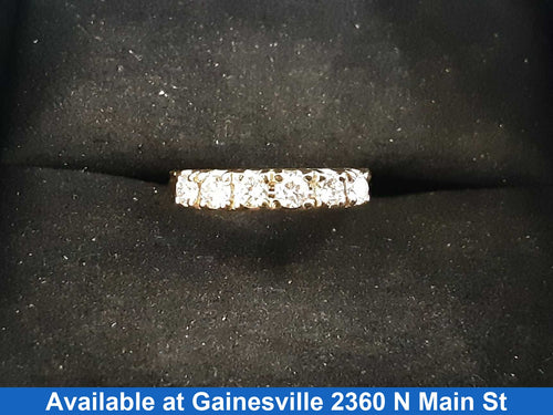 Women's Ring - Anniversary - Yellow Gold 14k (.585) 2 grams Size 5