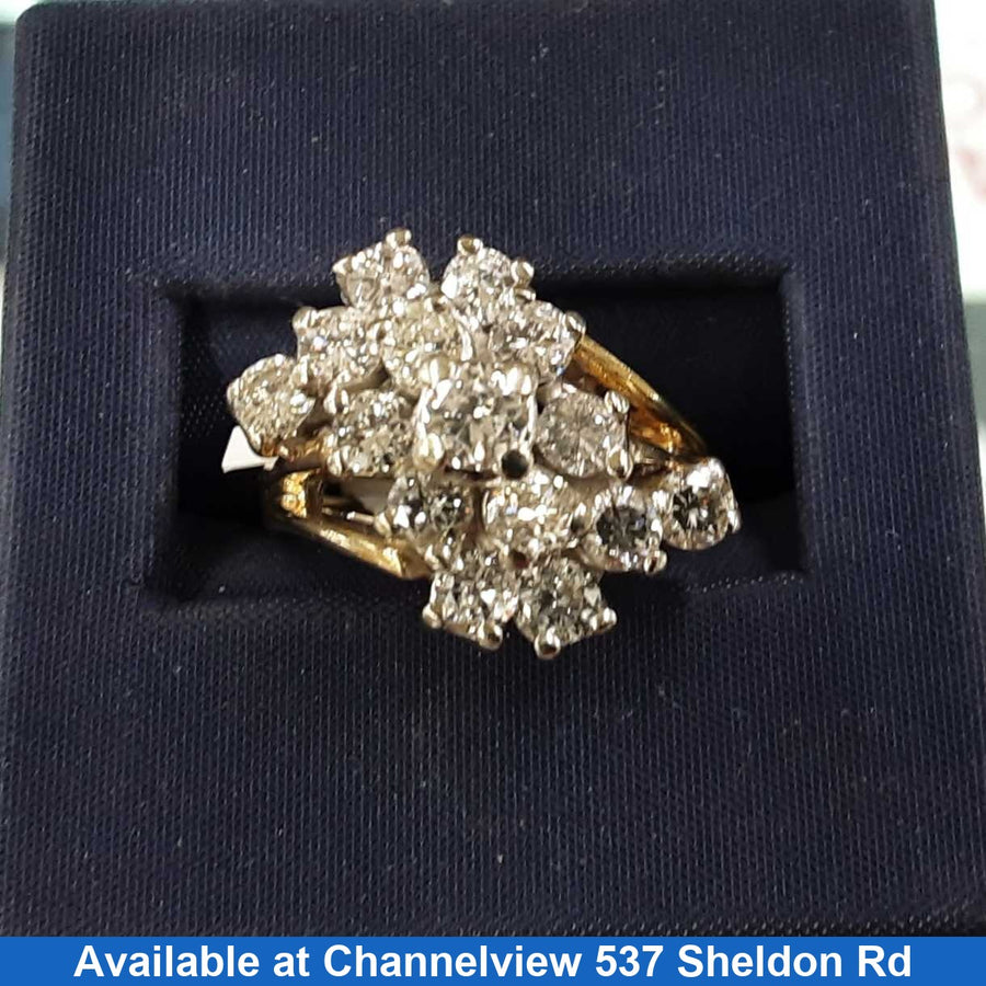 Women's Ring - Yellow Gold 14k (.585) 7 grams Size 6.5