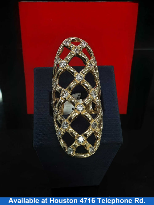 Women's Ring - Yellow Gold 14k (.585) 16.4 grams Size 20