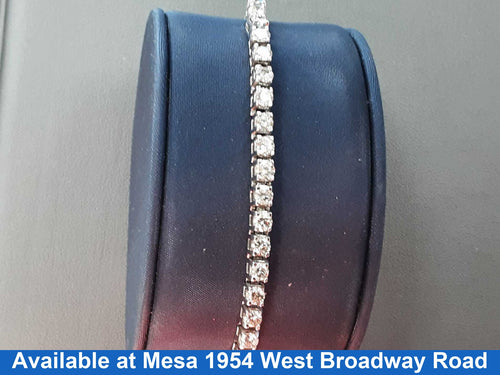 Tennis Bracelet - White Gold 14k (.585) 13.9 grams 10 inch