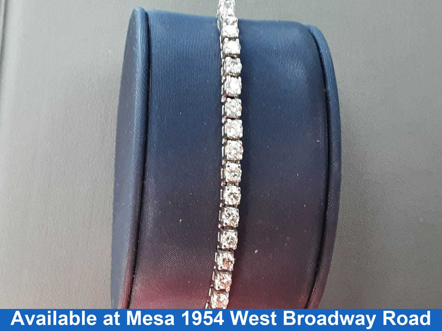 Tennis Bracelet - White Gold 14k (.585) 13.9 grams 10 inch