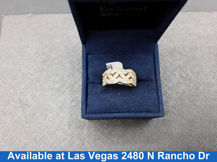 Women's Ring - Yellow Gold 14k (.585) 6 grams Size 7.5